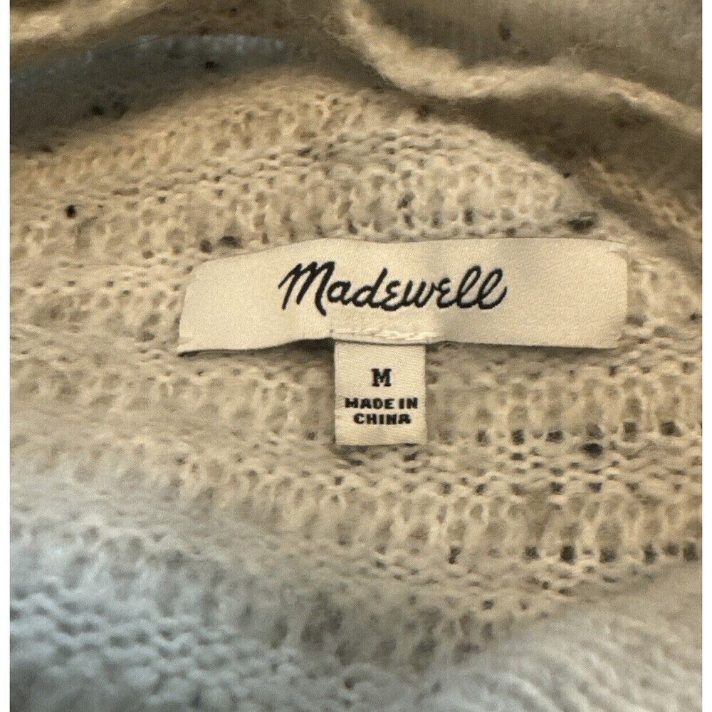 Women’s Madewell Donegal Belmont Knit Mockneck Wool Blend‎ Sweater Sz Medium - Picture 6 of 7